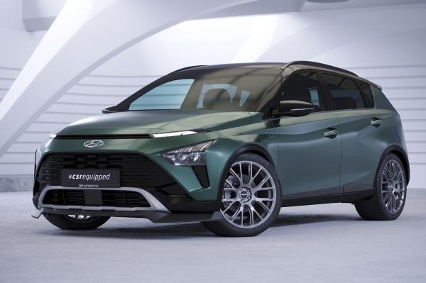 CSR Frontspoiler | Cup-Spoilerlippe mit ABE für Hyundai Bayon CSL733-S schwarz matt strukturiert (keine Lackierung erforderlich)