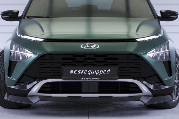 CSR Frontspoiler | Cup-Spoilerlippe mit ABE für Hyundai Bayon CSL733-S schwarz matt strukturiert (keine Lackierung erforderlich)