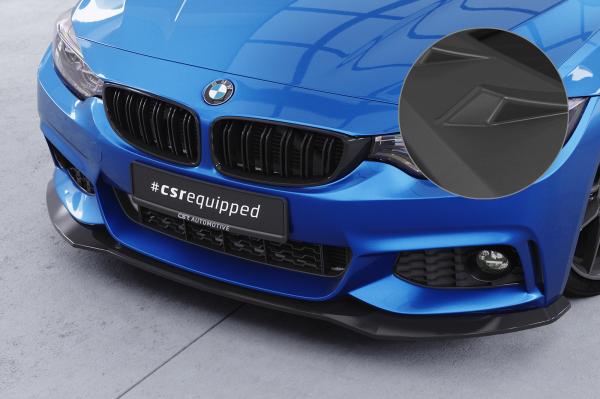 CSR Frontspoiler | Cup-Spoilerlippe mit ABE für BMW 4er (F32/F33/F36) M-Paket CSL736-L Lackierung erforderlich (schwarz matt)