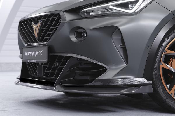 CSR Frontspoiler | Cup-Spoilerlippe mit ABE für Cupra Formentor VZ5 CSL738-L schwarz matt (Lackierung erforderlich)