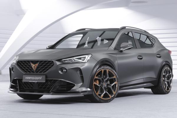 CSR Frontspoiler | Cup-Spoilerlippe mit ABE für Cupra Formentor VZ5 CSL738-L schwarz matt (Lackierung erforderlich)