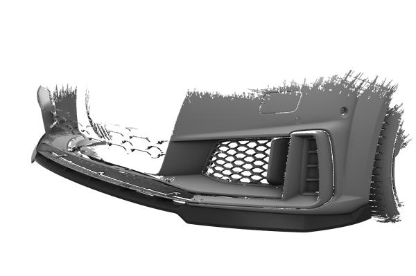 CSR Frontspoiler | Cup-Spoilerlippe mit ABE für Audi TT FV/8S S-Line / TTS FV/8S CSL739-G Glossy schwarz Hochglanz (keine Lackierung erforderlich)