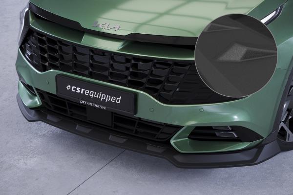 CSR Frontspoiler | Cup-Spoilerlippe mit ABE für Kia Sportage (NQ5) CSL740-S Strukturiert schwarz matt (keine Lackierung erforderlich)