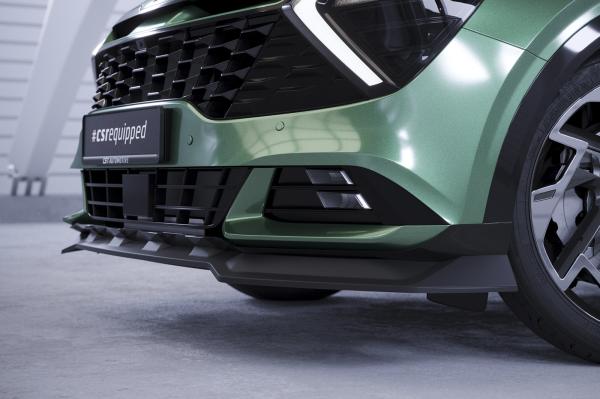 CSR Frontspoiler | Cup-Spoilerlippe mit ABE für Kia Sportage (NQ5) CSL740-L Lackierung erforderlich (schwarz matt)