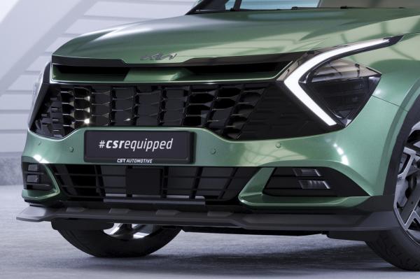 CSR Frontspoiler | Cup-Spoilerlippe mit ABE für Kia Sportage (NQ5) CSL740-L Lackierung erforderlich (schwarz matt)