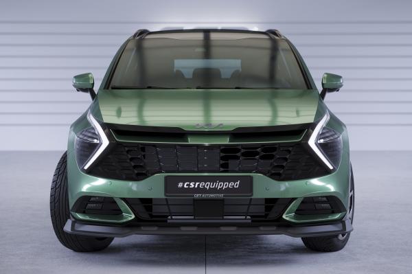 CSR Frontspoiler | Cup-Spoilerlippe mit ABE für Kia Sportage (NQ5) CSL740-L Lackierung erforderlich (schwarz matt)