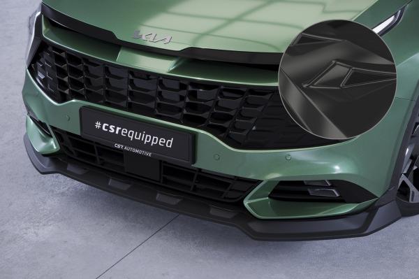 CSR Frontspoiler | Cup-Spoilerlippe mit ABE für Kia Sportage (NQ5) CSL740-G Glossy schwarz glänzend (keine Lackierung erforderlich)