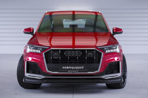 CSR Frontspoiler | Cup-Spoilerlippe mit ABE für Audi Q7 (4M) S-Line / SQ7 (4M) CSL744-L schwarz matt (Lackierung erforderlich)