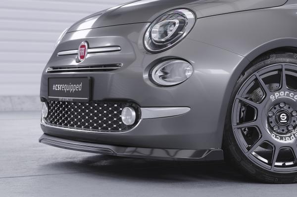 CSR Frontspoiler | Cup-Spoilerlippe mit ABE für Fiat 500 CSL749-L schwarz matt (Lackierung erforderlich)