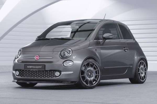 CSR Frontspoiler | Cup-Spoilerlippe mit ABE für Fiat 500 CSL749-L schwarz matt (Lackierung erforderlich)