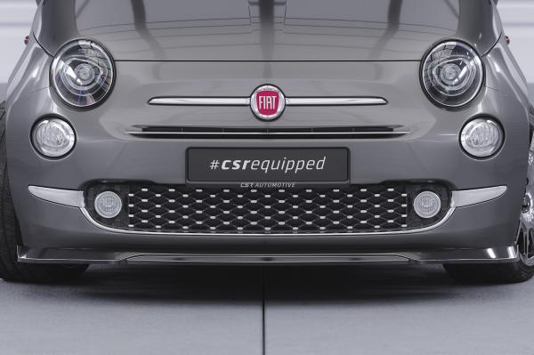 CSR Frontspoiler | Cup-Spoilerlippe mit ABE für Fiat 500 CSL749-L schwarz matt (Lackierung erforderlich)