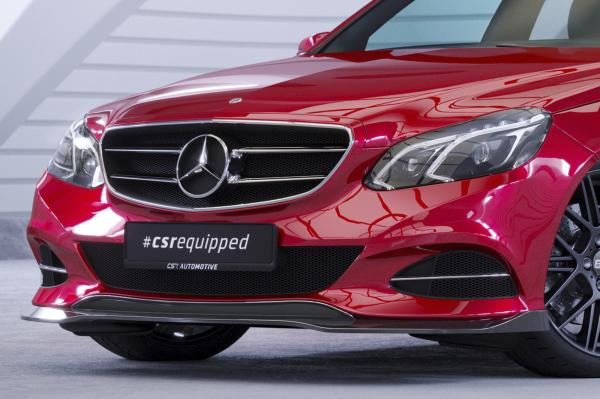 CSR Frontspoiler | Cup-Spoilerlippe mit ABE für Mercedes-Benz E-Klasse (W212/S212) CSL751-L schwarz matt (Lackierung erforderlich)