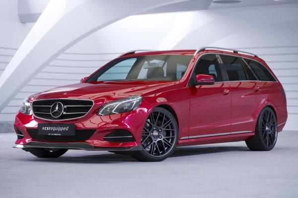 CSR Frontspoiler | Cup-Spoilerlippe mit ABE für Mercedes-Benz E-Klasse (W212/S212) CSL751-L schwarz matt (Lackierung erforderlich)