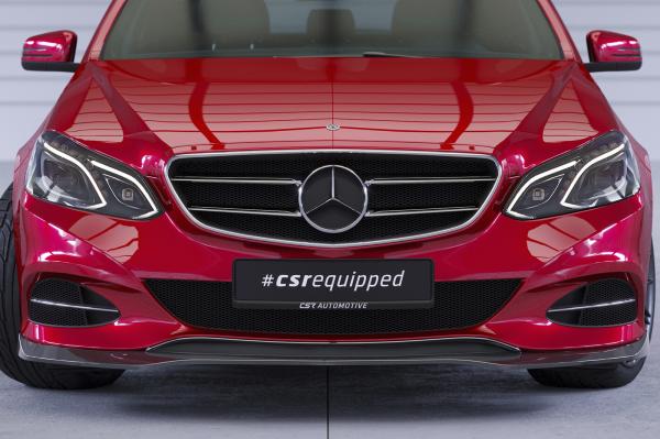 CSR Frontspoiler | Cup-Spoilerlippe mit ABE für Mercedes-Benz E-Klasse (W212/S212) CSL751-L schwarz matt (Lackierung erforderlich)