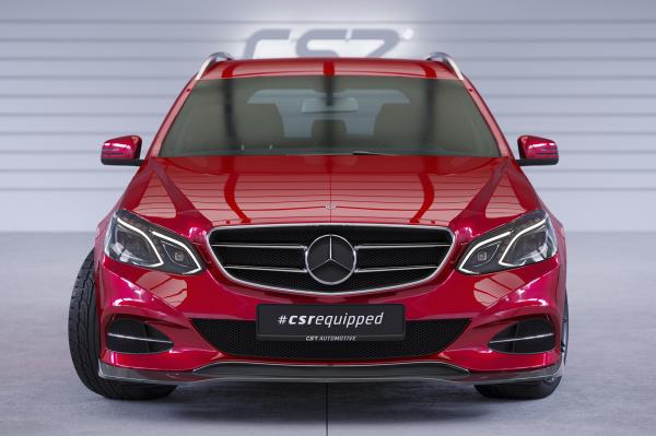 CSR Frontspoiler | Cup-Spoilerlippe mit ABE für Mercedes-Benz E-Klasse (W212/S212) CSL751-L schwarz matt (Lackierung erforderlich)