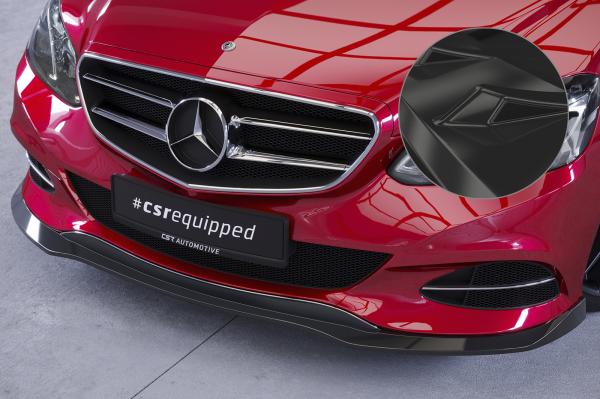 CSR Frontspoiler | Cup-Spoilerlippe mit ABE für Mercedes-Benz E-Klasse (W212/S212) CSL751-G Glossy schwarz Hochglanz (keine Lackierung erforderlich)