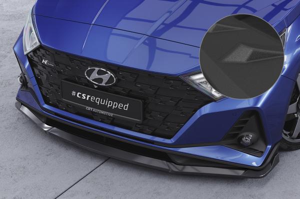 CSR Frontspoiler | Cup-Spoilerlippe mit ABE für Hyundai I20 (BC3) N / N-Line CSL756-S schwarz matt strukturiert (keine Lackierung erforderlich)