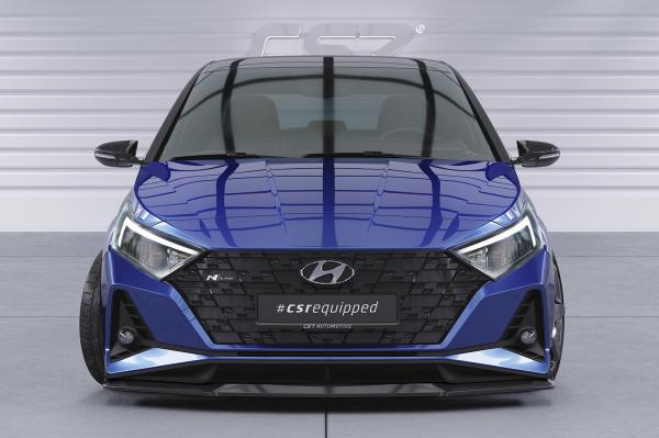 CSR Frontspoiler | Cup-Spoilerlippe mit ABE für Hyundai I20 (BC3) N / N-Line CSL756-L schwarz matt (Lackierung erforderlich)