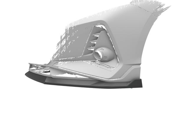 CSR Frontspoiler | Cup-Spoilerlippe mit ABE für Hyundai I20 (BC3) N / N-Line CSL756-L schwarz matt (Lackierung erforderlich)