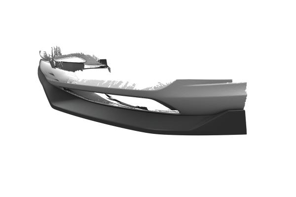 CSR Frontspoiler | Cup-Spoilerlippe mit ABE für Audi Q7 (4M) S-Line / SQ7 (4M) CSL758-L schwarz matt (Lackierung erforderlich)