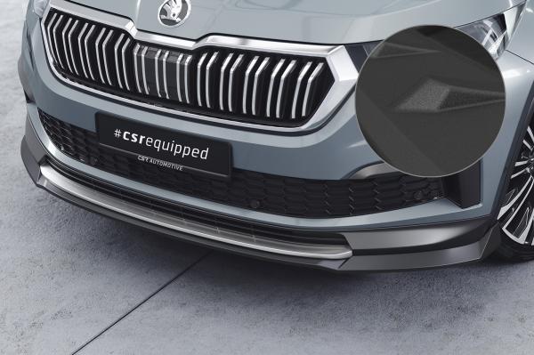 CSR Frontspoiler | Cup-Spoilerlippe mit ABE für Skoda Kodiaq CSL759-S schwarz matt strukturiert (keine Lackierung erforderlich)