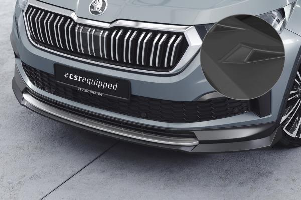 CSR Frontspoiler | Cup-Spoilerlippe mit ABE für Skoda Kodiaq CSL759-L schwarz matt (Lackierung erforderlich)
