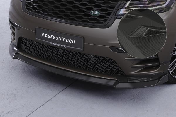 CSR Frontspoiler | Cup-Spoilerlippe mit ABE für Land Rover Range Rover Velar (L560) CSL760-M Carbon Look matt strukturiert (keine Lackierung erforderlich)