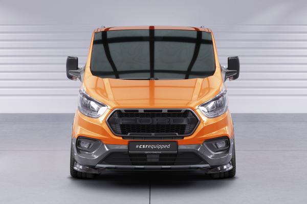 CSR Frontspoiler | Cup-Spoilerlippe mit ABE für Ford Tourneo Custom Active CSL762-M Carbon Look matt strukturiert (keine Lackierung erforderlich)