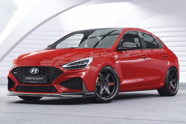 CSR Frontspoiler | Cup-Spoilerlippe mit ABE für Hyundai I30 (PD) N / N-Line CSL763-L schwarz matt (Lackierung erforderlich)