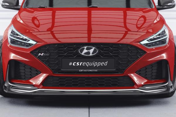 CSR Frontspoiler | Cup-Spoilerlippe mit ABE für Hyundai I30 (PD) N / N-Line CSL763-L schwarz matt (Lackierung erforderlich)