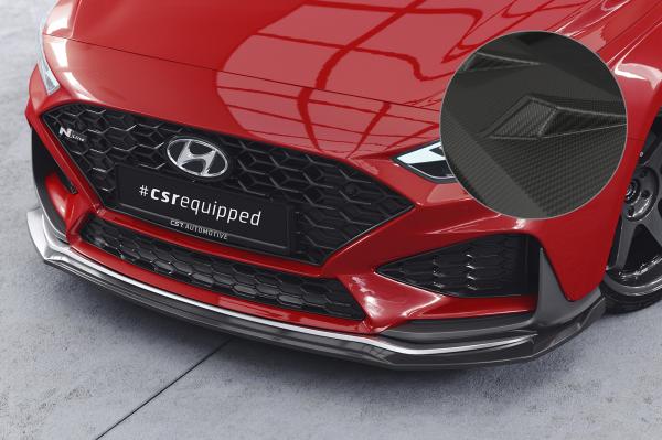 CSR Frontspoiler | Cup-Spoilerlippe mit ABE für Hyundai I30 (PD) N / N-Line CSL763-M Carbon Look matt strukturiert (keine Lackierung erforderlich)