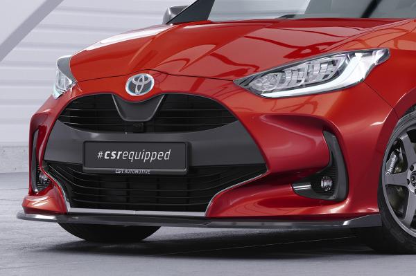 CSR Frontspoiler | Cup-Spoilerlippe mit ABE für Toyota Yaris (XP21) CSL765-S schwarz matt strukturiert (keine Lackierung erforderlich)