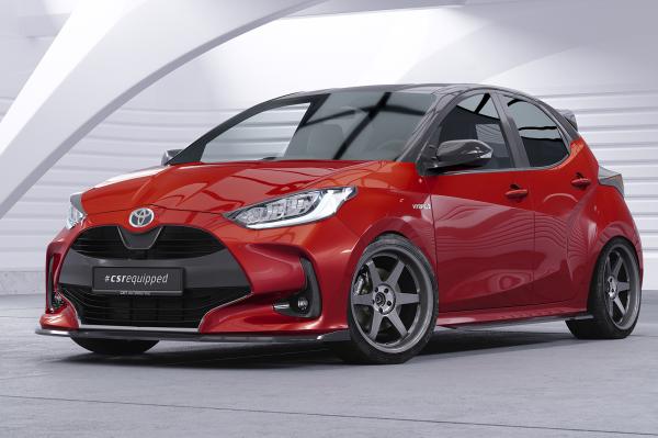 CSR Frontspoiler | Cup-Spoilerlippe mit ABE für Toyota Yaris (XP21) CSL765-S schwarz matt strukturiert (keine Lackierung erforderlich)