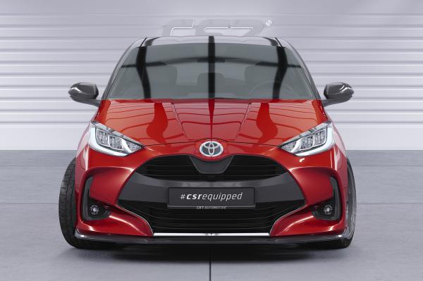 CSR Frontspoiler | Cup-Spoilerlippe mit ABE für Toyota Yaris (XP21) CSL765-S schwarz matt strukturiert (keine Lackierung erforderlich)