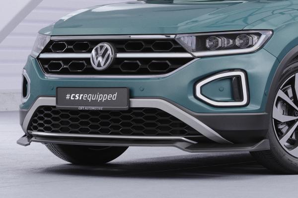CSR Frontspoiler | Cup-Spoilerlippe mit ABE für VW T-Roc (A1) Facelift CSL766-L Lackierung erforderlich (schwarz matt)