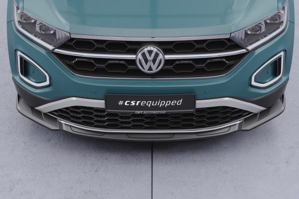 CSR Frontspoiler | Cup-Spoilerlippe mit ABE für VW T-Roc (A1) Facelift CSL766-L Lackierung erforderlich (schwarz matt)
