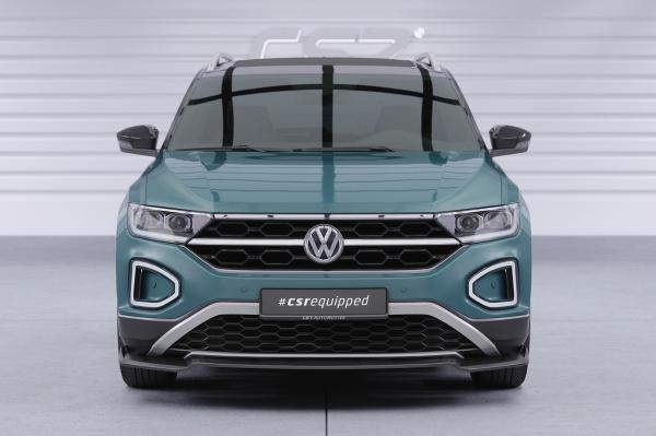CSR Frontspoiler | Cup-Spoilerlippe mit ABE für VW T-Roc (A1) Facelift CSL766-L Lackierung erforderlich (schwarz matt)