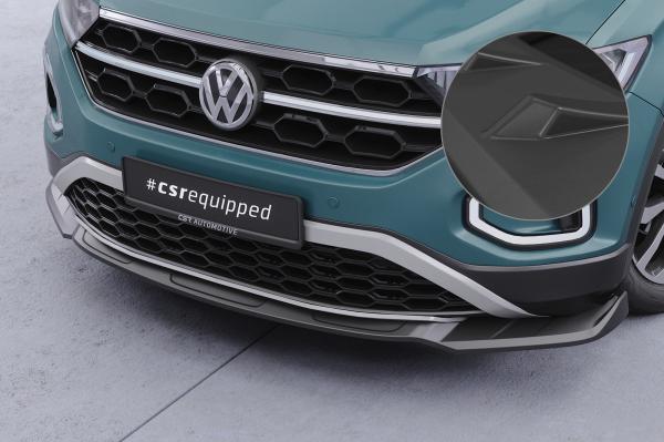 CSR Frontspoiler | Cup-Spoilerlippe mit ABE für VW T-Roc (A1) Facelift CSL766-L Lackierung erforderlich (schwarz matt)
