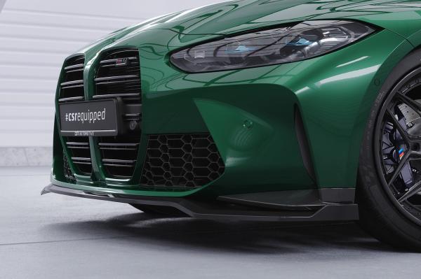 CSR Frontspoiler | Cup-Spoilerlippe mit ABE für BMW M3 (G80/G81) / M4 (G82/G83) CSL769-L schwarz matt (Lackierung erforderlich)