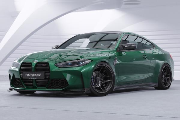 CSR Frontspoiler | Cup-Spoilerlippe mit ABE für BMW M3 (G80/G81) / M4 (G82/G83) CSL769-L schwarz matt (Lackierung erforderlich)