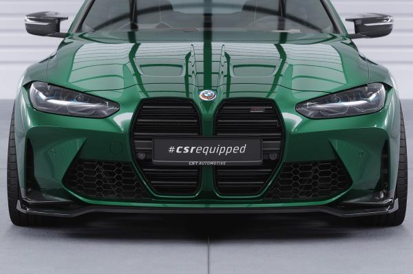 CSR Frontspoiler | Cup-Spoilerlippe mit ABE für BMW M3 (G80/G81) / M4 (G82/G83) CSL769-L schwarz matt (Lackierung erforderlich)