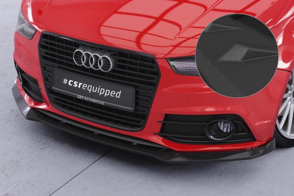 CSR Frontspoiler | Cup-Spoilerlippe mit ABE für Audi A1 (8X) S-Line CSL773-S schwarz matt strukturiert (keine Lackierung erforderlich)
