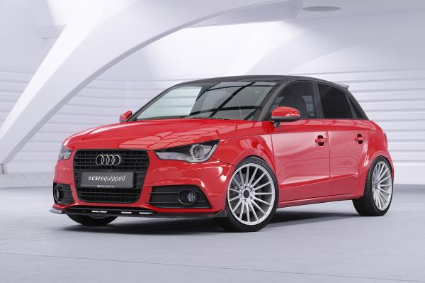 CSR Frontspoiler | Cup-Spoilerlippe mit ABE für Audi A1 (8X) S-Line CSL773-L schwarz matt (Lackierung erforderlich)