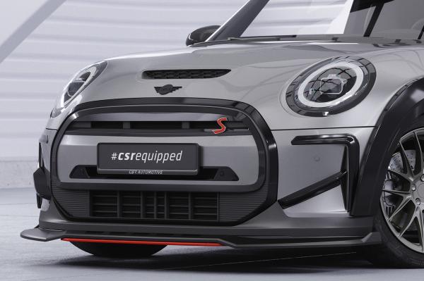 CSR Frontspoiler | Cup-Spoilerlippe mit ABE für Mini F56 Cooper SE CSL775-G Glossy schwarz Hochglanz (keine Lackierung erforderlich)