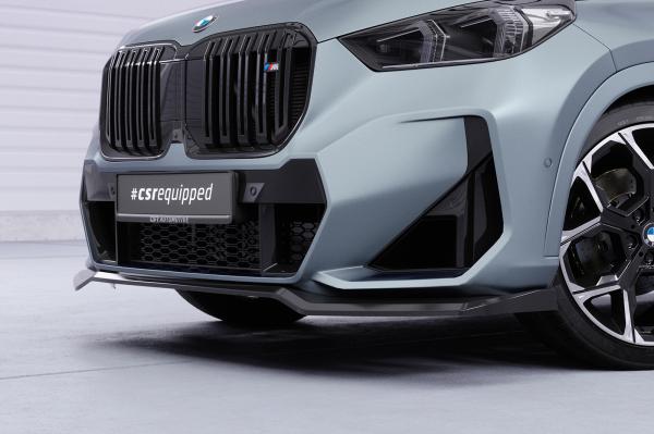 CSR Frontspoiler | Cup-Spoilerlippe mit ABE für BMW X1 U11 M-Paket CSL777-G Glossy schwarz Hochglanz (keine Lackierung erforderlich)