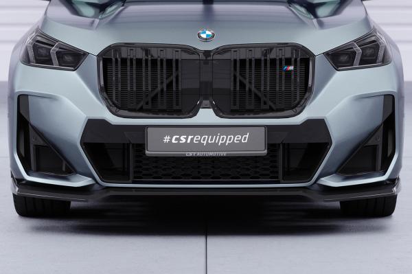 CSR Frontspoiler | Cup-Spoilerlippe mit ABE für BMW X1 U11 M-Paket CSL777-G Glossy schwarz Hochglanz (keine Lackierung erforderlich)