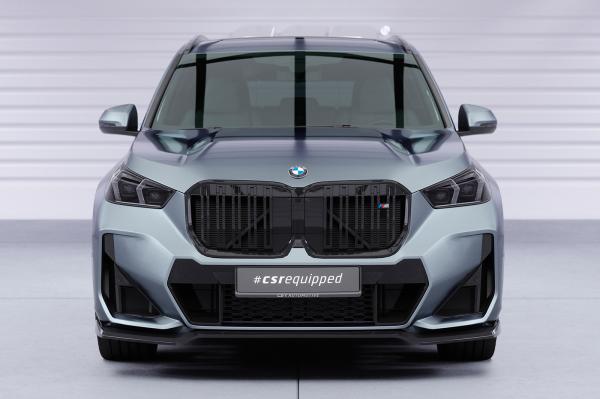 CSR Frontspoiler | Cup-Spoilerlippe mit ABE für BMW X1 U11 M-Paket CSL777-G Glossy schwarz Hochglanz (keine Lackierung erforderlich)