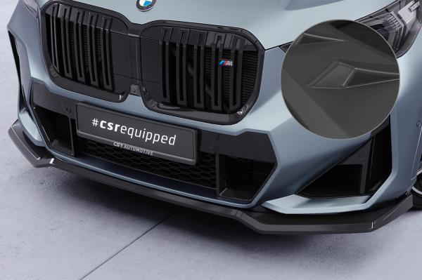 CSR Frontspoiler | Cup-Spoilerlippe mit ABE für BMW X1 U11 M-Paket CSL777-L schwarz matt (Lackierung erforderlich)