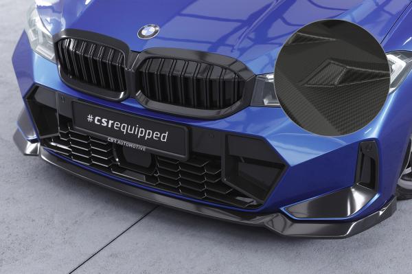 CSR Frontspoiler | Cup-Spoilerlippe mit ABE für BMW 3er G20 / G21 CSL778-M Carbon Look matt strukturiert (keine Lackierung erforderlich)