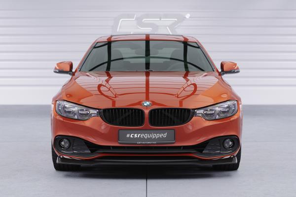 CSR Frontspoiler | Cup-Spoilerlippe mit ABE für BMW 4er F36 Gran Coupe CSL781-G Glossy schwarz glänzend (keine Lackierung erforderlich)